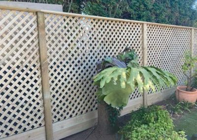 Dulwich timber trellis installation
