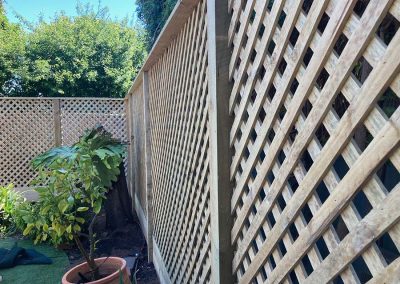 Dulwich timber trellis installation